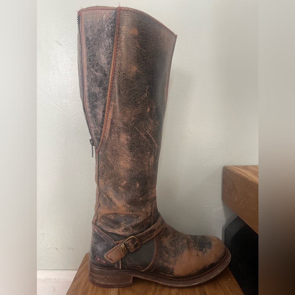 Pre-Loved Bed Stu Glaye Leather Riding Boot Size 7.5